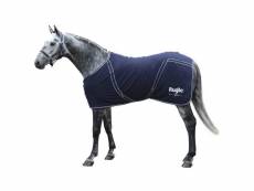 Covalliero couverture polaire chevaux rugbe classic 145 cm bleu marine
