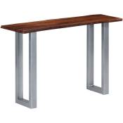Doc&et² - Table console 115 x 35 x 76 cm Bois d'acacia