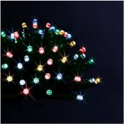 Guirlande lumineuse d'extérieure solaire 50 LED Multicolores sur 5 Mètres - Feeric Christmas