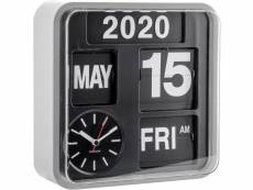 Horloge en plastique mini flip 24.5 cm chrome