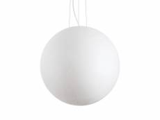 Ideal lux carta plafonnier suspension globe blanc