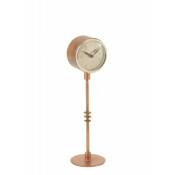 Jolipa - Horloge sur pied en métal cuivre 11x8x40
