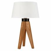 Lamkur - Lampe de table Aida Rustik Oak E27 l: 30cm