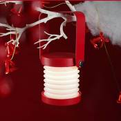 Lampe de chevet Dimmable Touch Light,Lampes de chevet portables pour lampe de chevet avec table de nuit portable Safe Night Light Groofoo rouge)