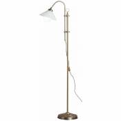Lampe sur pied à arc LED réglable en hauteur lampe sur pied interrupteur en laiton antique éclairage antique vintage