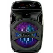 Llx34 noir enceinte sans fil portable 20w karaoké Bluetooth fm lumières usb sd - Lauson