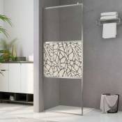 Mur de douche sans rendez-vous en verre ESG avec une conception en pierre Taille : 100x195 cm