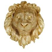 Ostaria - Tête de lion résine doré - Or