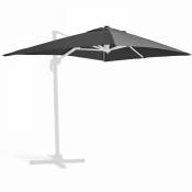 Oviala - Toile pour parasol déporté 2x3m anthracite