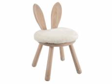 Paris prix - chaise pour enfant "oreilles lapin" 56cm