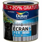Peinture Ecran+ Fer protection antirouille Dulux Valentine brillant noir RAL 9005 2L +20% gratuit