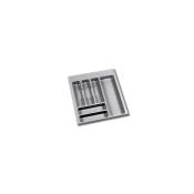 Range-couverts pour tiroirs de cuisine, module 500 mm, plastique, gris Gris
