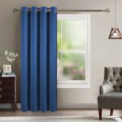 Rideau occultant pour chambre et salon - Bleu Paon - 140 x 260 cm
