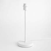 Sklum - Base de Lampe de Table Nircot Blanc - Blanc