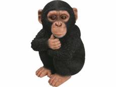 Statue de jardin bébé chimpanzé en résine 31 cm