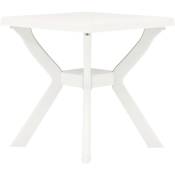 Table de bistro Table de jardin Table de bar Blanc 70x70x72 cm Plastique 40637