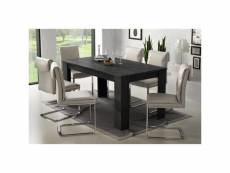 Table de salle à manger extensible, console extensible, table moderne avec rallonges, 160 / 220x88h80 cm, couleur gris cendre 8052773575294