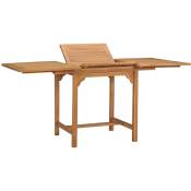 Table extensible de jardin (110-160)x80x75 cm Teck solide - Inlife