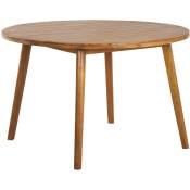 Table ronde de jardin verone en bois d'acacia 120 cm - Bois