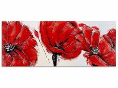 Tableau les fleurs rouges - panorama CAN/1-TYK/M_30217/50x20