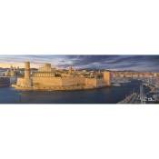 Tableau sur toile panorama vieux port de Marseille