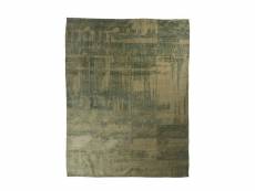 Tapis graphique - 120x180 - gris/bleu/rose/brun - polyester