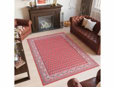 Tapiso bali tapis salon classique rouge crème noir bordure fin 200x300 C512G RED/WHITE 2,00-3,00 BALI PP