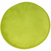 Thedecofactory - flanelle - Tapis rond extra-doux anis