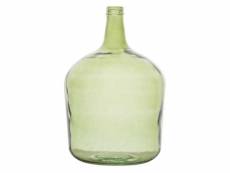 Vase en verre dame jeanne 12 litres vert