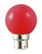 Ampoule led B22 1W G45 Incassable Miidex Lighting rouge