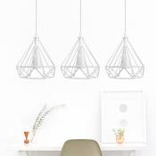 Axhup - Lampe de Plafond E27 20cm Plafonnier Lustre Suspension Style Industriel Contemporain