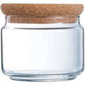 Bocal 0.5L avec couvercle liège - Pure Jar Cork - Luminarc Transparent
