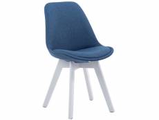 Chaise de visiteur borneo v2 tissu , bleu/blanc