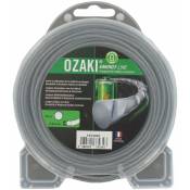 Coque fil nylon ondulé rond Diamètre 2,4mm OZAKI ENERGY LINE (15m)
