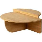 Cotecosy - Set de 2 tables basses design Oatglow Pin massif Chêne clair - Chêne clair