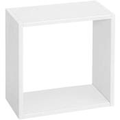 Etagère cube modulable en pin 32 x 32 x 17 cm - Blanc