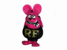 "figurine rat fink tete rose corp noir statuette bobble"
