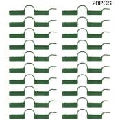 Jusch - Lot de 20 clips de fixation pour serre - Pour tube de serre - Outil fixe - Pour bâche de jardin - Protection solaire. 1.1cm