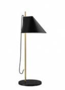 Lampe de table Yuh LED / Base marbre - Orientable - Louis Poulsen noir en métal