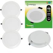 Lampesecoenergie - Lot de 3 Spot Encastrable led Downlight Panel Extra-Plat 7W Blanc Froid 6000K