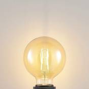 LED Ampoule E27 à intensité variable 'E27 LED 6,5W' en verre - ambre
