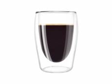 Melitta lot de 2 verres en borosilicate pour café long 200 ml transparent MEL508212903