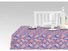 Nappe avec impression numérique, 100% made in italy nappe antidérapante pour salle à manger, lavable et antitache, modèle marrakech - roccaraso, cm 14