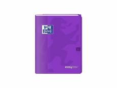 Oxford cahier easybook agrafé - 17 x 22 cm - 96p seyes - 90g - violet