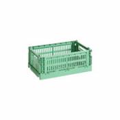 Panier Colour Crate Small / 17 x 26,5 cm - Recyclé - Hay vert en plastique