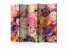 Paris prix - paravent 5 volets "pastel roses" 172x225cm
