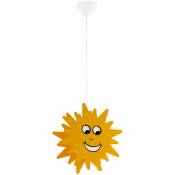 Plafonnier pendule lampe solaire chambre d'enfant éclairage lampe suspendue en bois dans un ensemble comprenant des ampoules LED