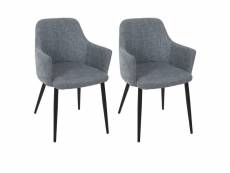 Plop - lot de 2 fauteuils chinés coloris gris bleuté