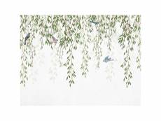Poster thème oiseaux sur branches tombantes - 360 x 270 cm