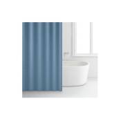 Rayen - Rideau douche 180x200cm polyester bleu